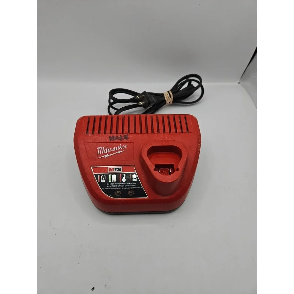 Milwaukee M12 12 Volt Charger Red Lithium-Ion 48-59-2401 Preowned Tested/Working